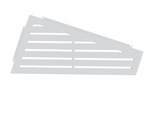 Sarokpolc BOARD, utólagos, asszimetrikus, matt fehér ABL14970WE