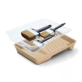   Schuller TIMBER FS PRO TRAY SET favédőszer felhordó ecsetkészlet festőtálcával, 7 részes