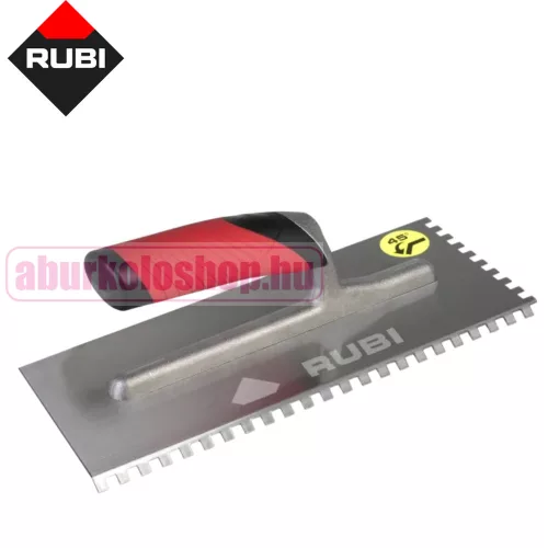 RUBI 10x10 mm 45° fogazott glettvas RUBIFLEX nyitott nyéllel (75948)