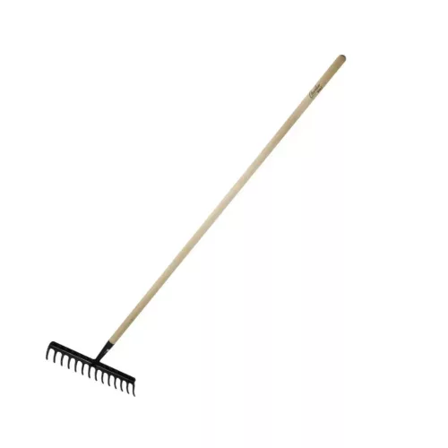 DEDRA 16 fogas megerősített gereblye 132 cm nyéllel