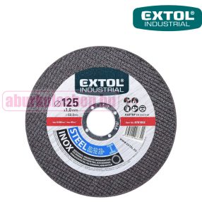 EXTOL Industrial acél/inoxvágó tárcsa 125 x 1,0 x 22,2