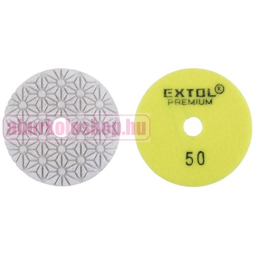 Extol gyémánt csiszoló és polírozó tárcsa P50 100 mm tépőzáras (8803090)