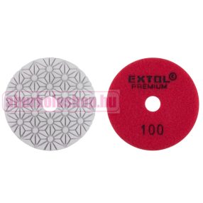   Extol gyémánt csiszoló és polírozó tárcsa P100 100 mm tépőzáras (8803092)