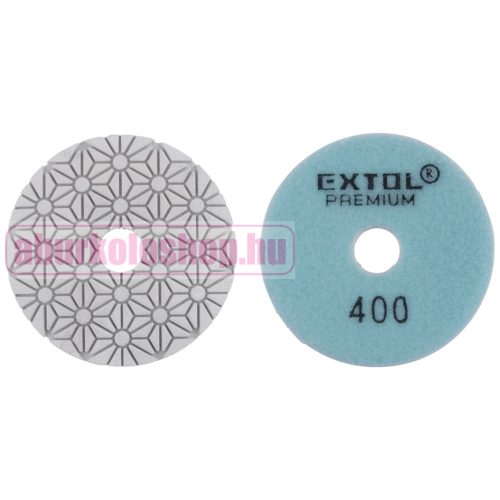 Extol gyémánt csiszoló és polírozó tárcsa P400 100 mm tépőzáras (8803096)