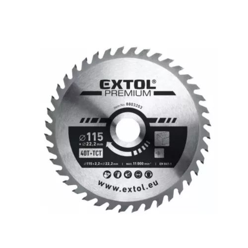 Extol körfűrészlap keményfémlapkás 115 mm 22,2 mm T24 (8803202)