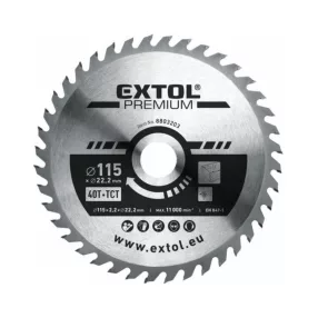   Extol körfűrészlap keményfémlapkás 115 mm 22,2 mm T40 (8803203)