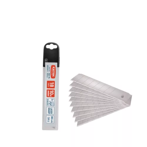 EXTOL pótpenge tapétavágó késhez 18 mm törhető, 10 db
