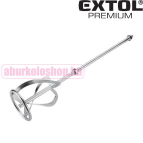   EXTOL festék és habarcs keverőszár 600 × 120 mm M14 horganyzott acélból