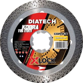 Diatech gyémántárcsa KOBRA 115×22,2x10 mm (vo115xl)