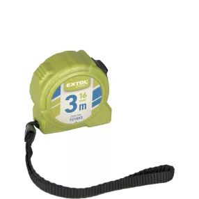 EXTOL Mérőszalag stoppos 3 m × 16 mm