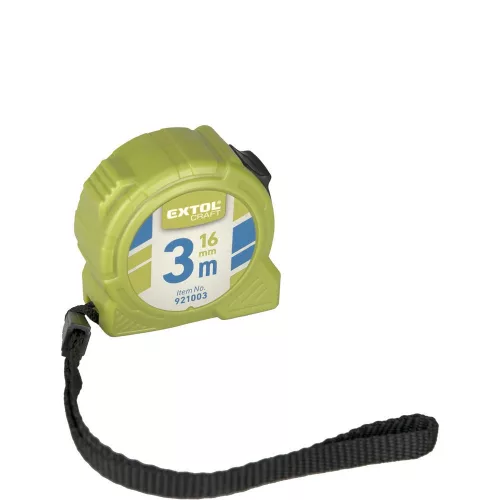 EXTOL Mérőszalag stoppos 3 m × 16 mm