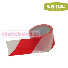   EXTOL jelölő szalag piros-fehér 75 mm × 100 m polietilén