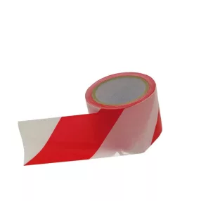   EXTOL jelölő szalag piros-fehér 75 mm × 100 m polietilén