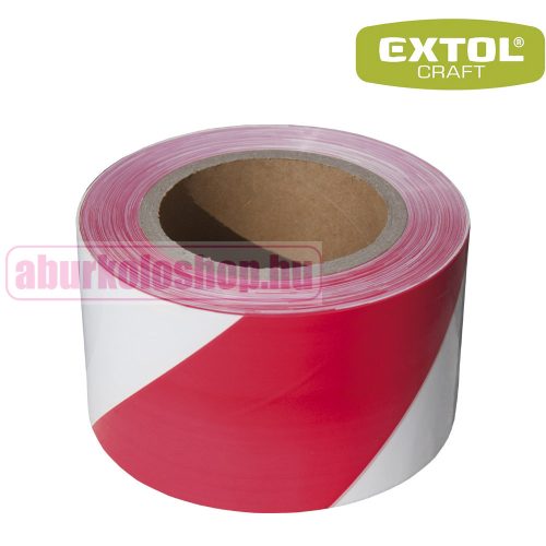 EXTOL jelölő szalag piros-fehér 75 mm × 250 m