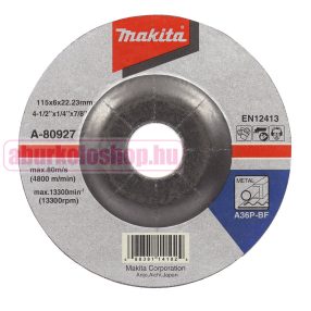 Makita acélcsiszoló tárcsa 115 x 6 mm A36P