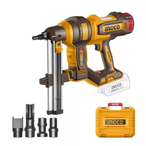 INGCO P20S 20V akkus beton szögbelövő 40 mm, BL, + 2×4,0 Ah akkuval és töltővel