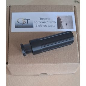 Burkolható (rejtett) törölköző tartó 3 db/cs