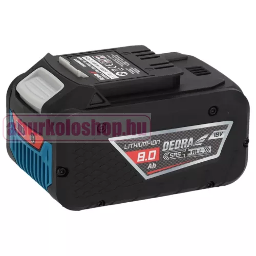 Dedra SAS+ALL Li-ion akkumulátor 18V 8,0Ah