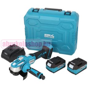   DEDRA SAS+ALL 18V szénkefementes akkus sarokcsiszoló 2x4Ah akku és töltő, kofferban DED7030A10