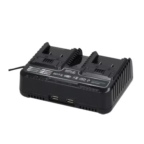 DEDRA SAS+ALL dupla portos Li-ion akkumulátor töltő 18V DED7038V
