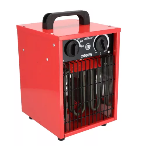 DEDRA elektromos hőlégfúvó 2000 W, termosztáttal