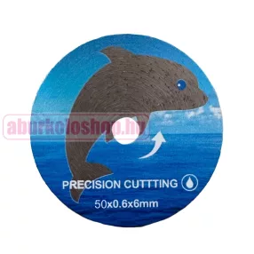Dolphin gyémánt vágókorong befogópatronnal, 50x0,6x6 mm
