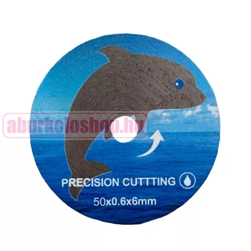 Dolphin gyémánt vágókorong befogópatronnal, 50x0,6x6 mm