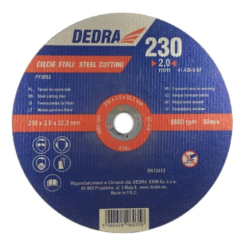 DEDRA vágókorong acélhoz 230x2,0x22,2mm