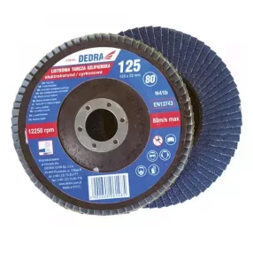   DEDRA lamellás csiszolótárcsa 125 mm P60 közepes szemcseméret