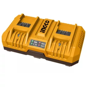INGCO dupla intelligens gyorstöltő, 20 V, 2×4,0 A