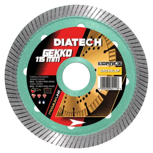 Diatech Gekko gyémánttárcsa 115 mm