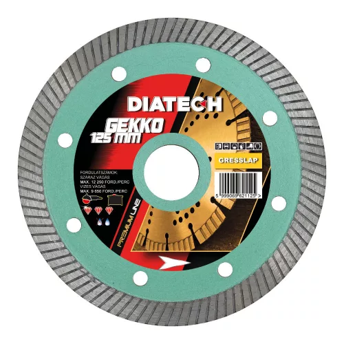 Diatech Gekko gyémánttárcsa 125 mm