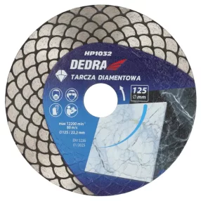   DEDRA gyémánt vágótárcsa halpikkelyes szegmenssel 125 mm