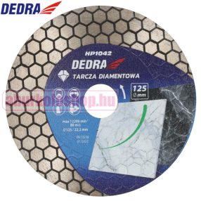 DEDRA gyémánt vágótárcsa méhsejt szegmenssel 125 mm