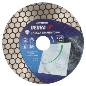 DEDRA gyémánt vágótárcsa méhsejt szegmenssel 125 mm