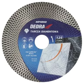 DEDRA gyémánt vágótárcsa rombusz szegmenssel 125 mm
