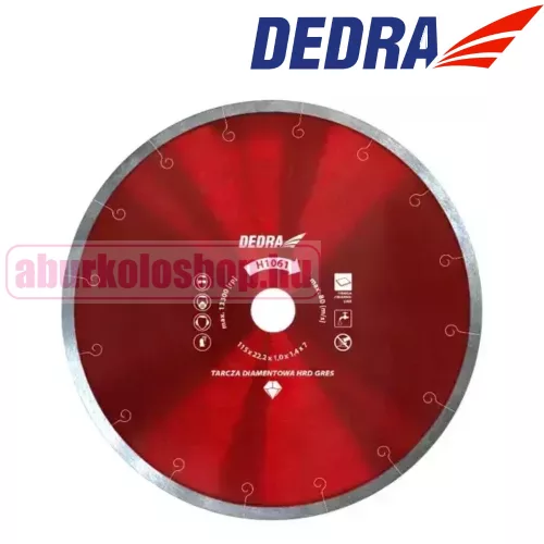 Dedra gyémánt vágótárcsa kemény kerámiához 110 mm