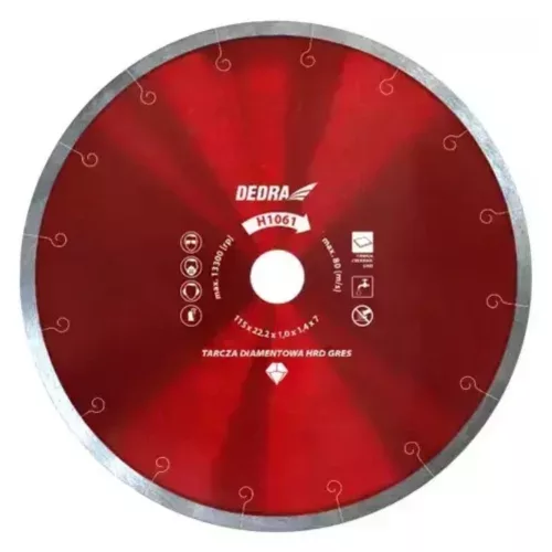 DEDRA gyémánt vágótárcsa kemény kerámiához 110 mm