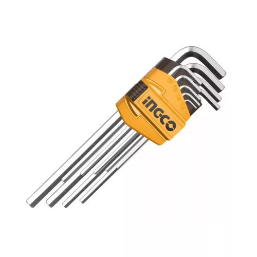 INGCO hosszú imbuszkulcs készlet 9 részes, 1,5–10 mm, S2