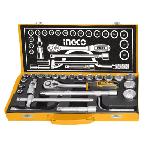 INGCO dugókulcskészlet, 24 részes, 1/2", 10–32 mm
