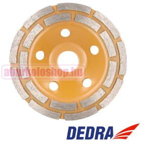   DEDRA HP040 kétsoros gyémánt betoncsiszoló tárcsa 115 x 22,2