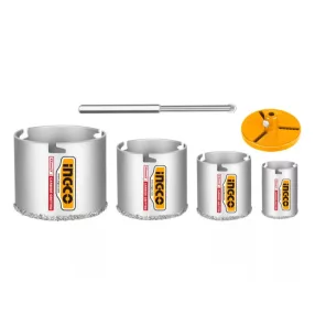 INGCO gyémánt körkivágó készlet 6 részes, 33–83 mm