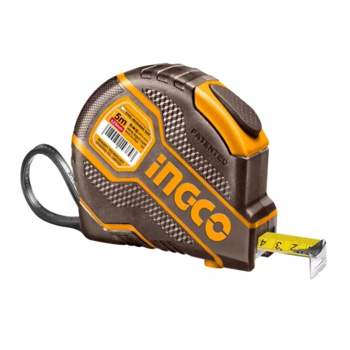INGCO mérőszalag 5 m × 25 mm, gumírozott