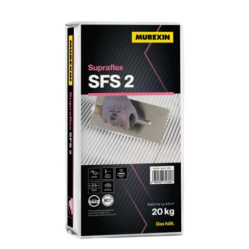 Murexin SFS 2 Supraflex flexibilis ragasztóhabarcs C2TE S2 fehér 25 kg