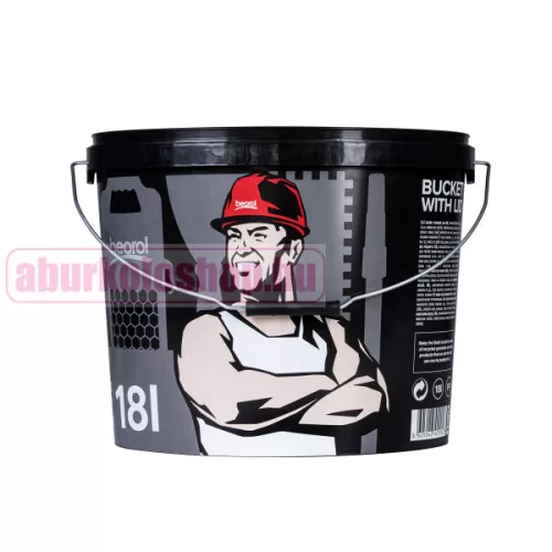 BEOROL vödör ovális, fekete 18 liter