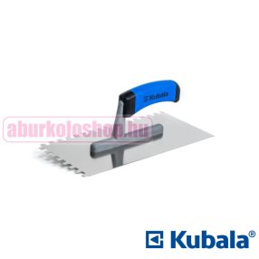 KUBALA 0205 rozsdamentes simító 130 x 270 mm, 12x12 mm