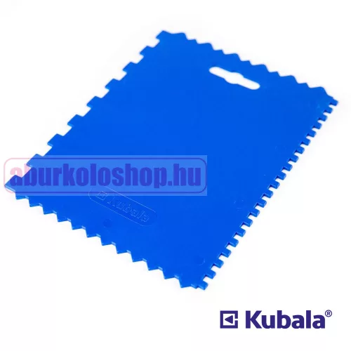 KUBALA univerzális műanyag fogazott spatulya 175x130 mm
