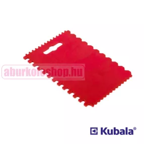 KUBALA univerzális műanyag fogazott spatulya 90 x 135 mm
