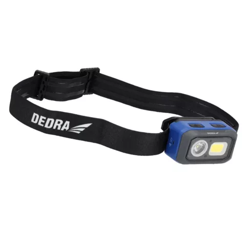 DEDRA akkumulátoros fejlámpa mozgásérzékelővel 500 lumen