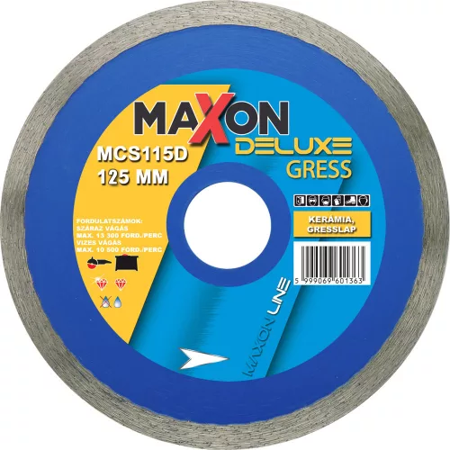 Diatech Maxon Classic Deluxe Gress gyémánttárcsa 125 mm MCS125D